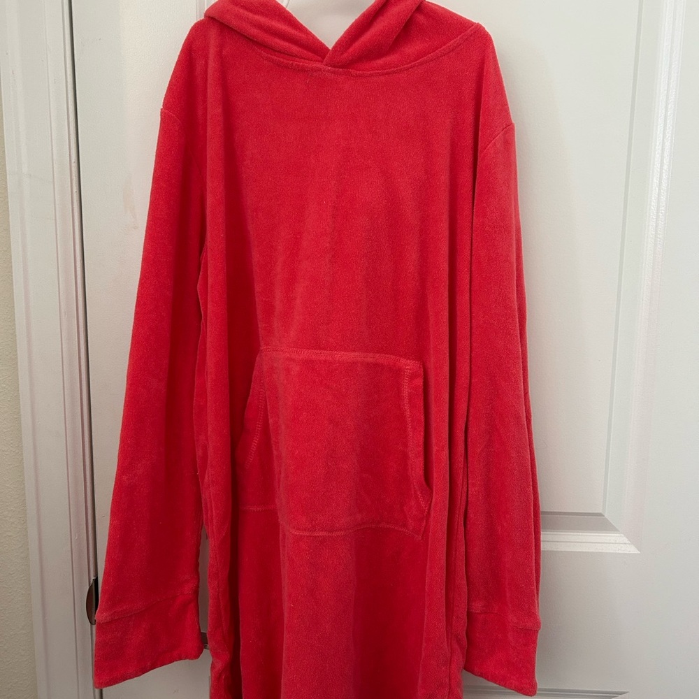The Company Store Kids Red Hooded Swim Coverup
